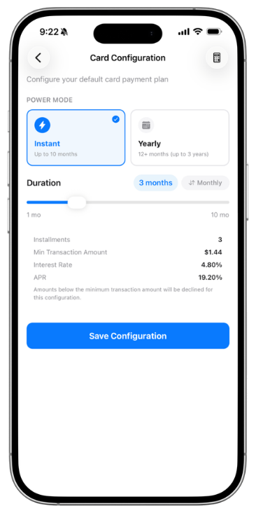 A fully customizable visa card that let's you pay anywhere.