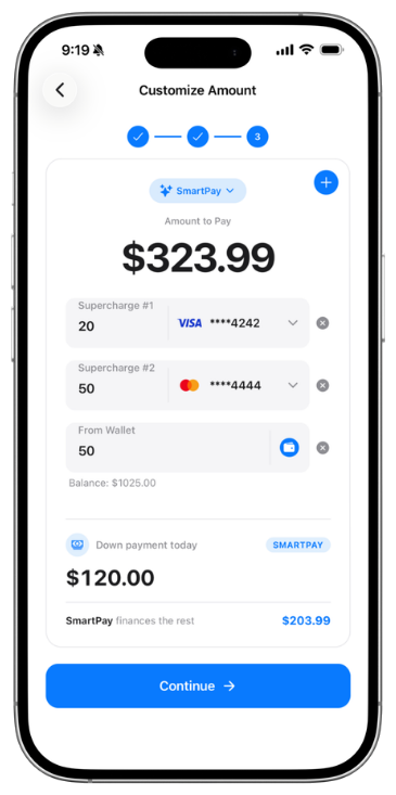 Finance only what you need.